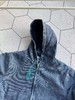 D120204纯色字母Logo连帽拉链宽松水洗牛仔棉服外套 商品缩略图8