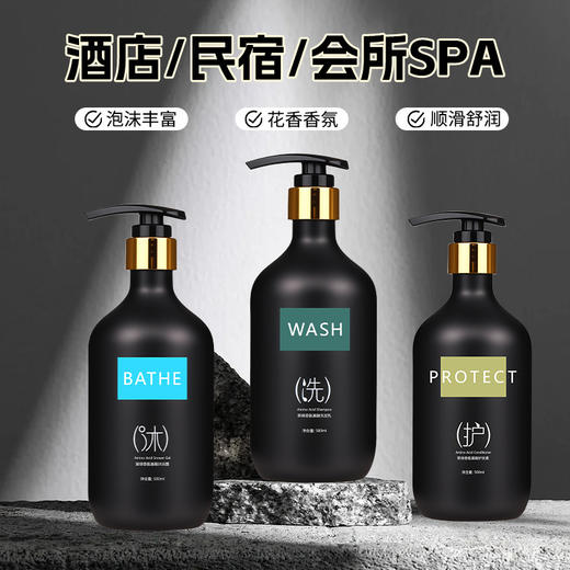 五星级酒店同款氨基酸洗发水沐浴露高端民宿专用家用大瓶装用品 商品图0