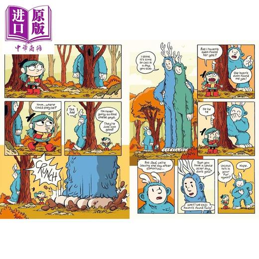 【中商原版】希尔达与巨人 Hilda and Twig Wake the Ice Man 英文原版 儿童探险漫画故事 桥梁漫画图画小说 进口童书 7岁以上 商品图3