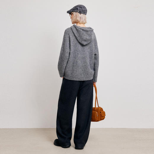 【商场同款】麦檬冬慵懒风休闲可爱毛针织衫4FA235641 商品图4