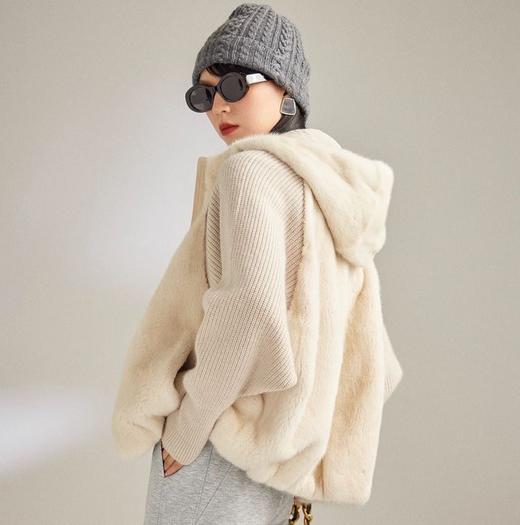 ORIGNAL&CO欧貂绒连帽马甲/大衣 高级老钱风 LP同款 商品图6