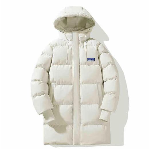 D120218冬季百搭种草款连帽加厚长款棉服外套男女闺蜜情侣款 商品图4