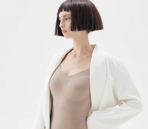 二合一带胸垫一体式德绒保暖背心 商品图4