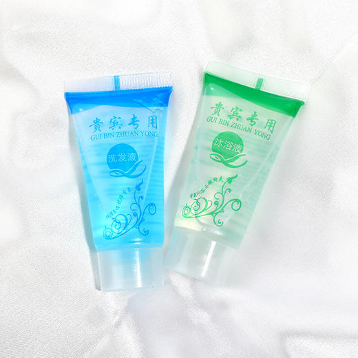 酒店宾馆一次性洗发水沐浴液洗漱用品民宿小瓶装软管沐浴露批发装 商品图3