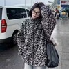 D120206复古街头感毛绒豹纹拉链外套男女同款 商品缩略图3