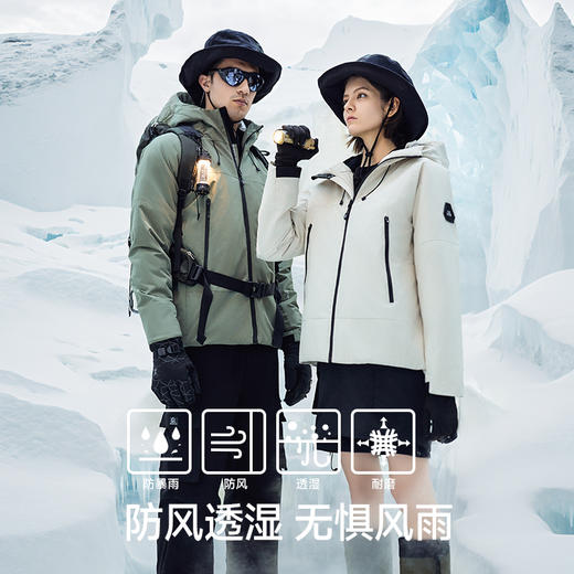 秋冬爆款【气凝胶抗寒服】素湃男女款气凝胶抗寒服 银巢升温 透气不闷 防风防暴雨 自带温度计大口袋A5301 商品图8