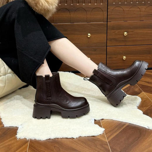 【纪华菲】百搭烟筒靴AB25582-1R基地直邮 商品图0