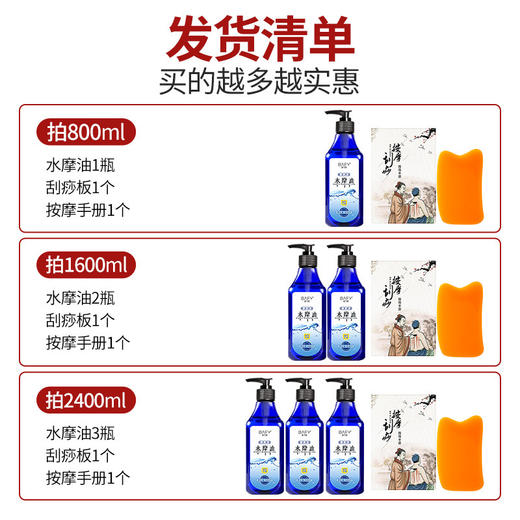 水摩油身体按摩水磨油润滑美容院spa精油推拿养生免洗水膜油批发 商品图1