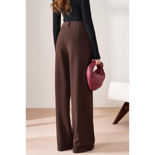 【糯米神裤】厚实保暖【一条过冬”醋酸羊毛】直筒裤西裤保暖显瘦百搭 米思阳2025冬季新品直筒休闲裤5625 商品图6