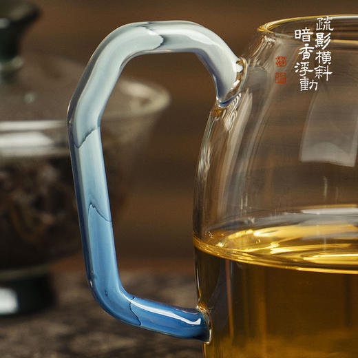 暗香疏影/秦权匀杯凤玉色高端高硼硅耐热玻璃家用公道杯茶海分茶器匀杯 商品图3