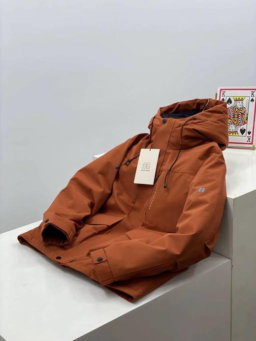 D120201户外防水防风透湿男女中量连帽运动羽绒服外套 商品图3