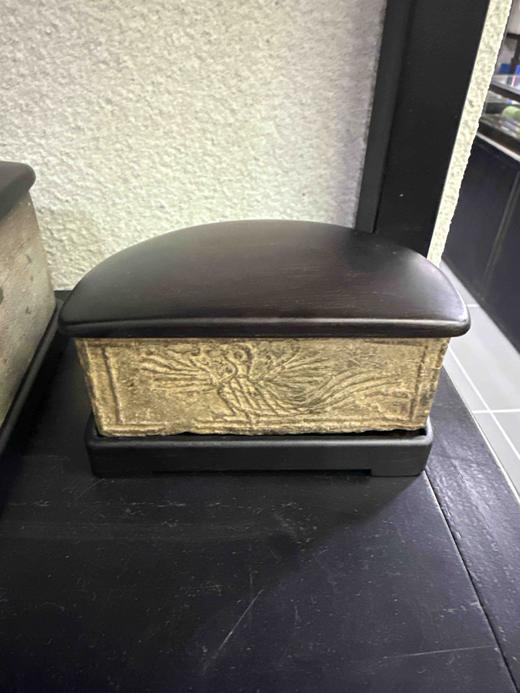 汉晋“精巧凤凰纹”古砖制砚 商品图11