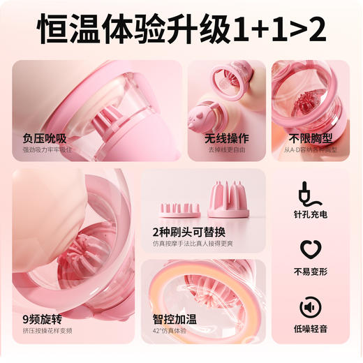 【女用器具】谜姬 亲亲熊乳吸杯舌恬吸乳 两头替换 商品图7