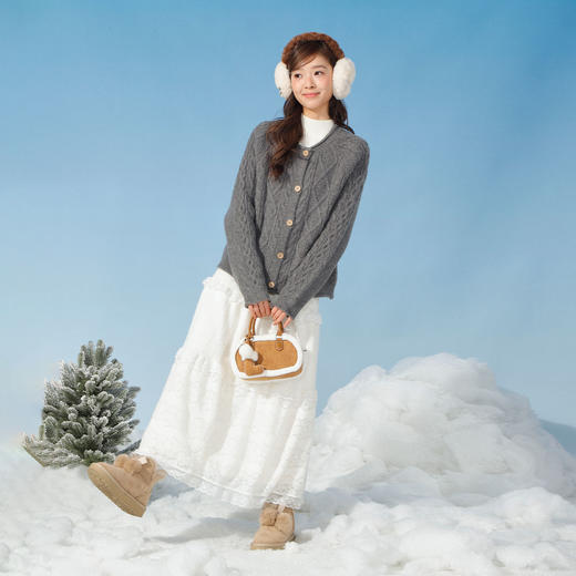 经典麻花纽扣开衫毛衣-纪念日百货门店同款167448763 商品图1