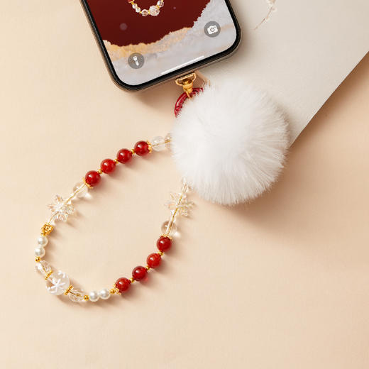 【故宫饰品】故宫雪手机挂绳手腕款手机链文创圣诞新年本命年礼物女 商品图5