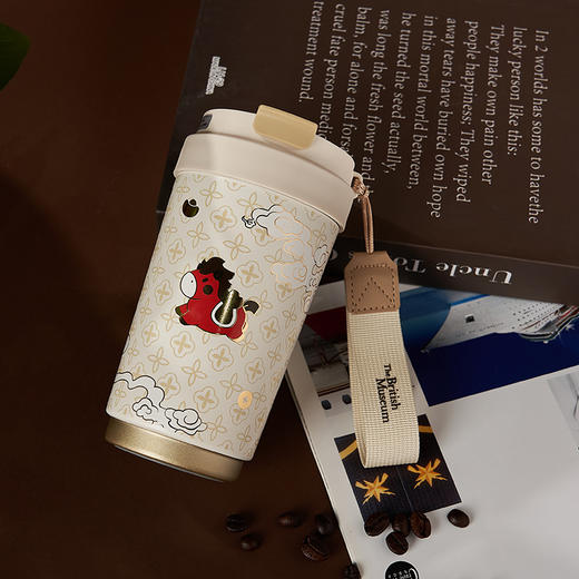 大英博物馆 萌马迎新系列 马上有钱 显温保温杯 商品图3