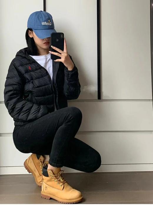 D120208冬季新品轻薄款连帽小标羽绒服外套男女同款 商品图0