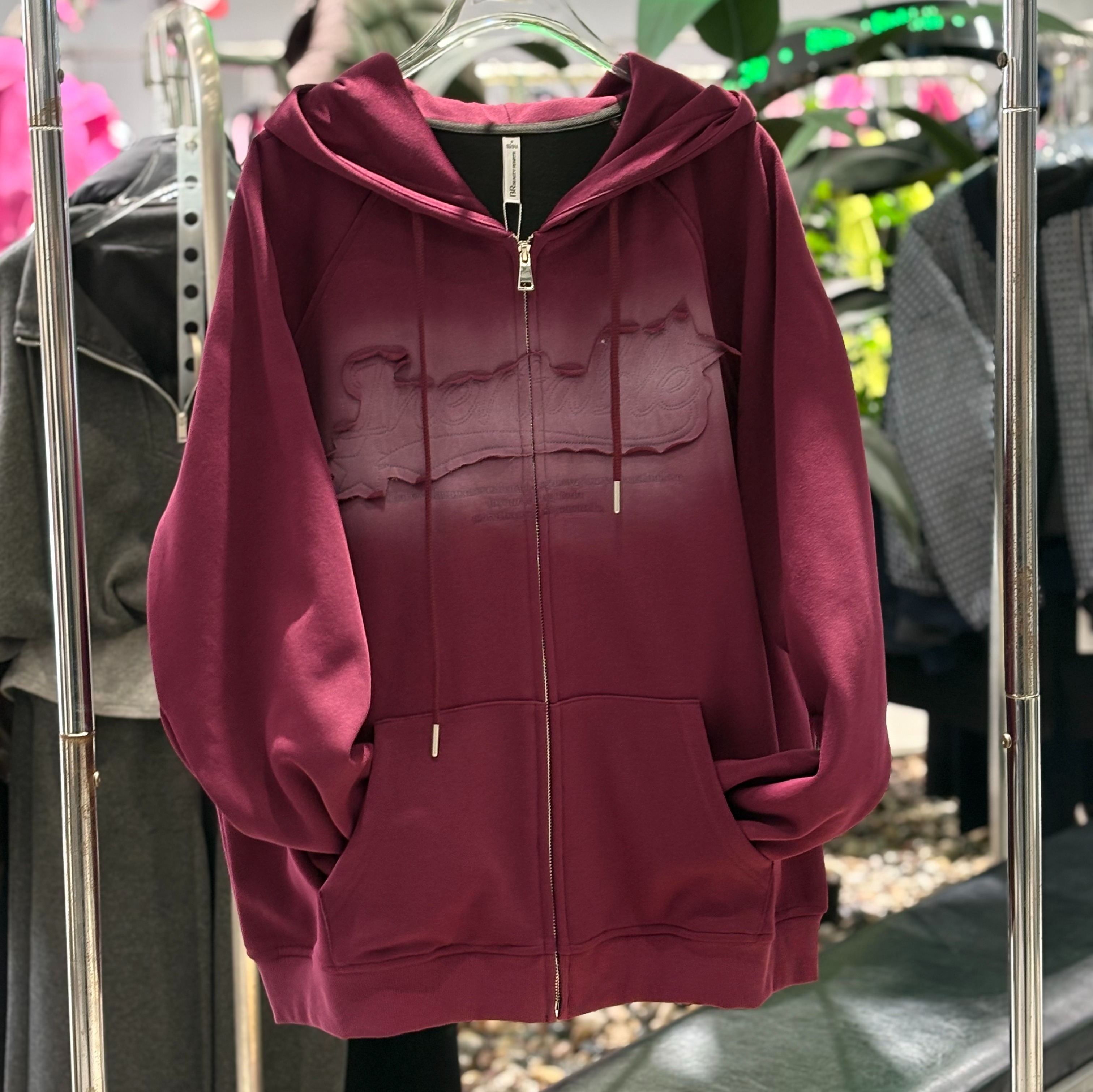 NC连帽加绒卫衣式拉链外套51030（紫）冬季154030200321