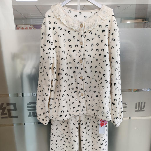 花边可爱领设计宅家绒绒家居服-纪念日百货门店同款167947941 商品图0