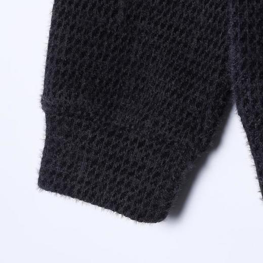 WT301SDSA男士秋冬新款痞帅男装时尚简约绒毛小格子拉链连帽卫衣百搭潮 商品图4