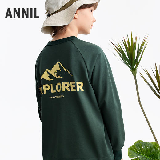 男女童圆领长袖针织衫春季新款安奈儿童装EM611564 商品图1