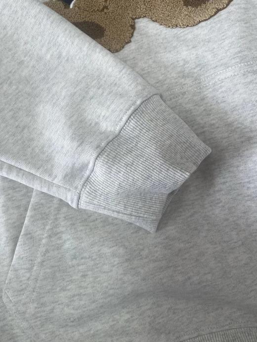 D120210毛巾绣涂鸦熊连帽卫衣男女同款可爱风减龄上衣25年秋韩系 商品图7