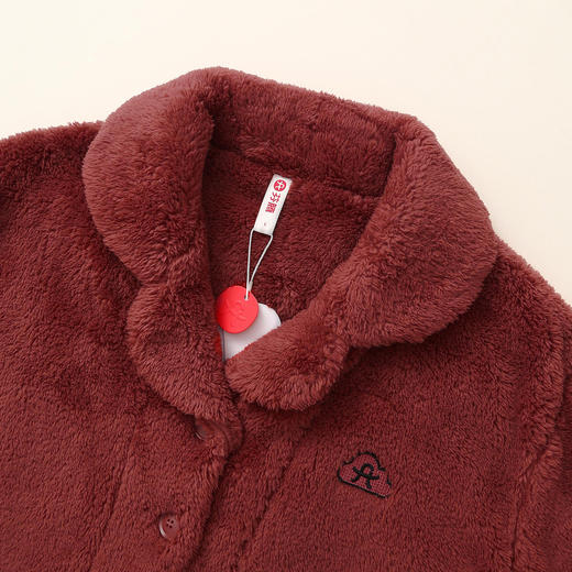 芬腾女士睡衣秋冬季珊瑚绒新款套装女款加绒加厚法兰绒保暖家居服 商品图2