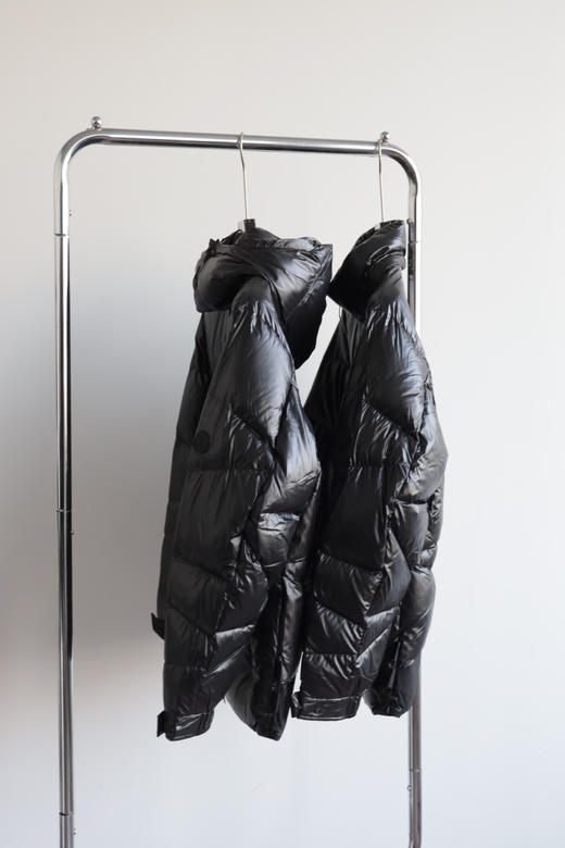 M0nc法萌 Y0nne 斜纹拼接可拆卸连帽羽绒服外套 YR188 商品图2