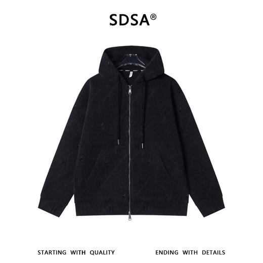 WT302SDSA男士秋冬新款痞帅男装美式撞色字母绒毛拉链连帽卫衣百搭时尚 商品图1