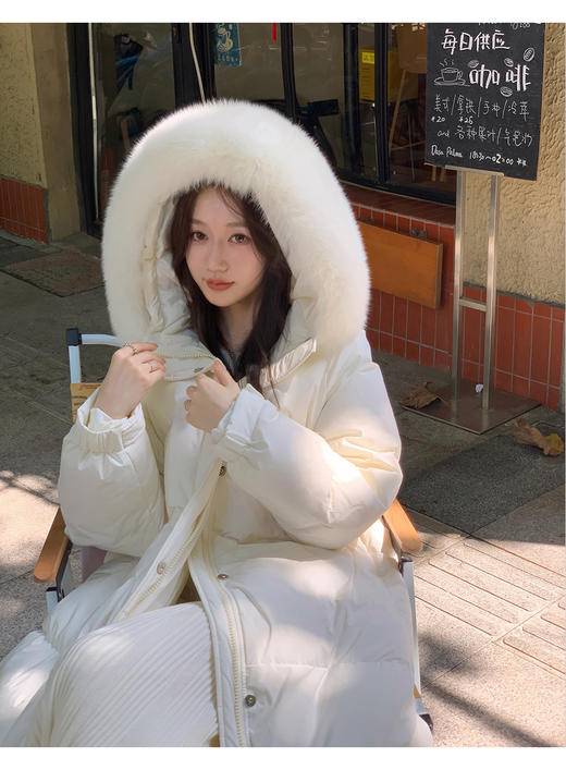 🎁双十二提前购💥鹭青一同款【AUChris香榭颂加厚中长款大毛领羽绒服ACXC7726】🥰秋冬保命款！实穿零压感直接焊在身上❗ ✅高蓬松优质鸭绒填充！ 商品图1