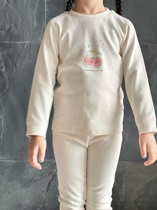 蕾蒂巴蒂 雪花舒绒男女童套装无骨家居服打底内衣套装男女童装 商品图3