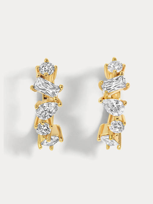 订购8周到｜Lili Claspe-Mavis-梅维斯 金色 锆石 耳环［美国设计师］ 商品图3