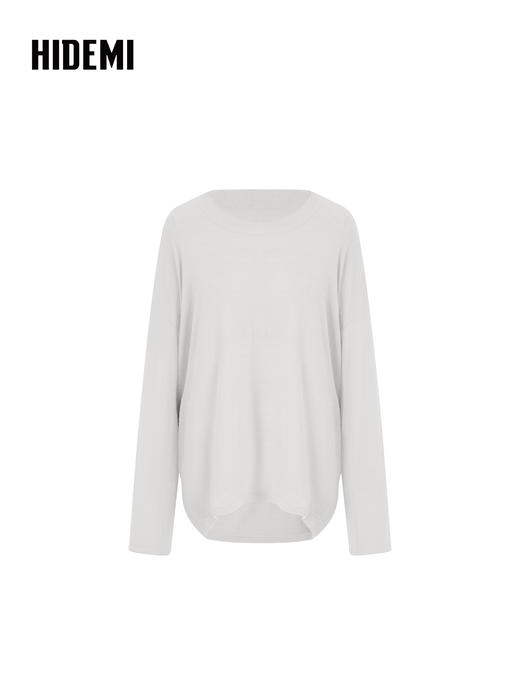 HIDEMI 咖啡进口美利奴羊毛基础款简约柔软圆领打底衫 商品图3
