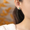 【福禄丰瑞】S925纯银绿翡翠葫芦耳钉【CW-ED04274】 商品缩略图3