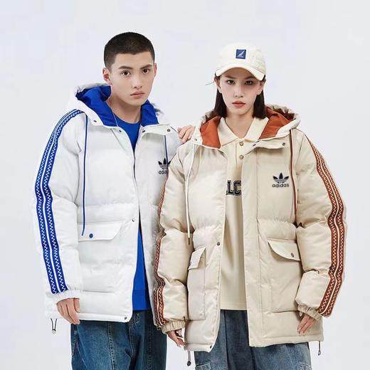 D120221冬季休闲运动款加厚保暖连帽棉衣情侣棉服 商品图4