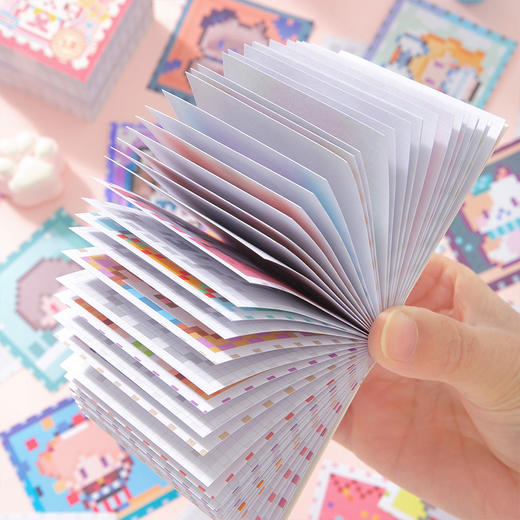 MINI像素涂色本自带背胶贴纸本-纪念日百货门店同款168194689 商品图4