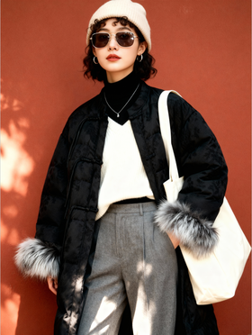 V242596   95白鸭绒羽绒服