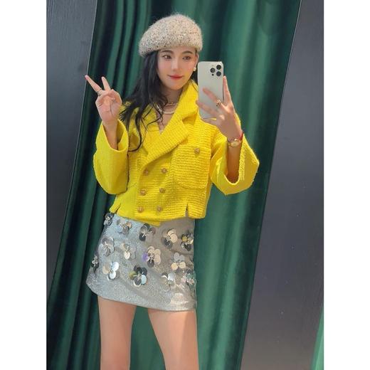 CH&ANEL香家翻领黄色外套短款 商品图2