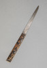 独角鹿西洋古董1603-1868年代日本江户时期出品东方瑞兽主题铜鎏金银精雕装饰漆木刀鞘及鲛皮手柄胁差 配小刃 商品缩略图4