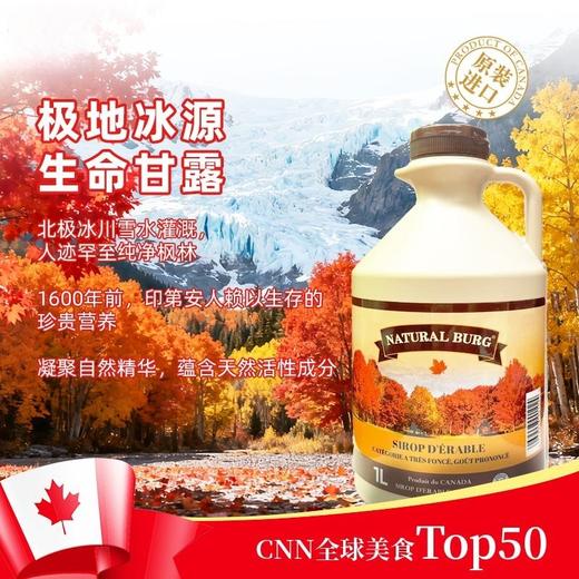 加拿大枫糖浆 风味独特 低糖低热量 天然无添加 烘焙 饮品 烤肉 中西餐点天然代糖佳品 原瓶进口 包邮 |百里食 商品图1