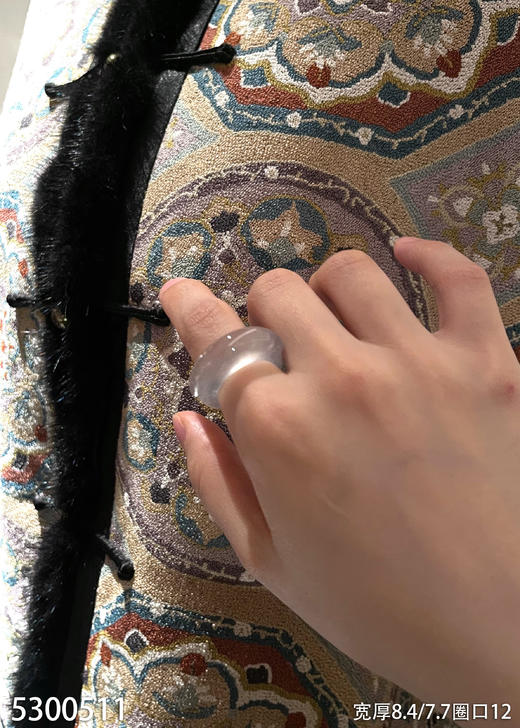 玻璃种扳指【5300511】圈口12.0~具体价格微信咨询 商品图0