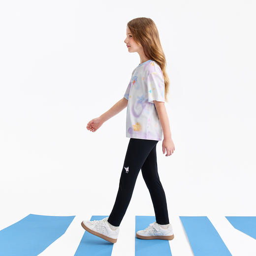 女童全腰针织打底裤春季新款安奈儿童装EG616552 商品图3