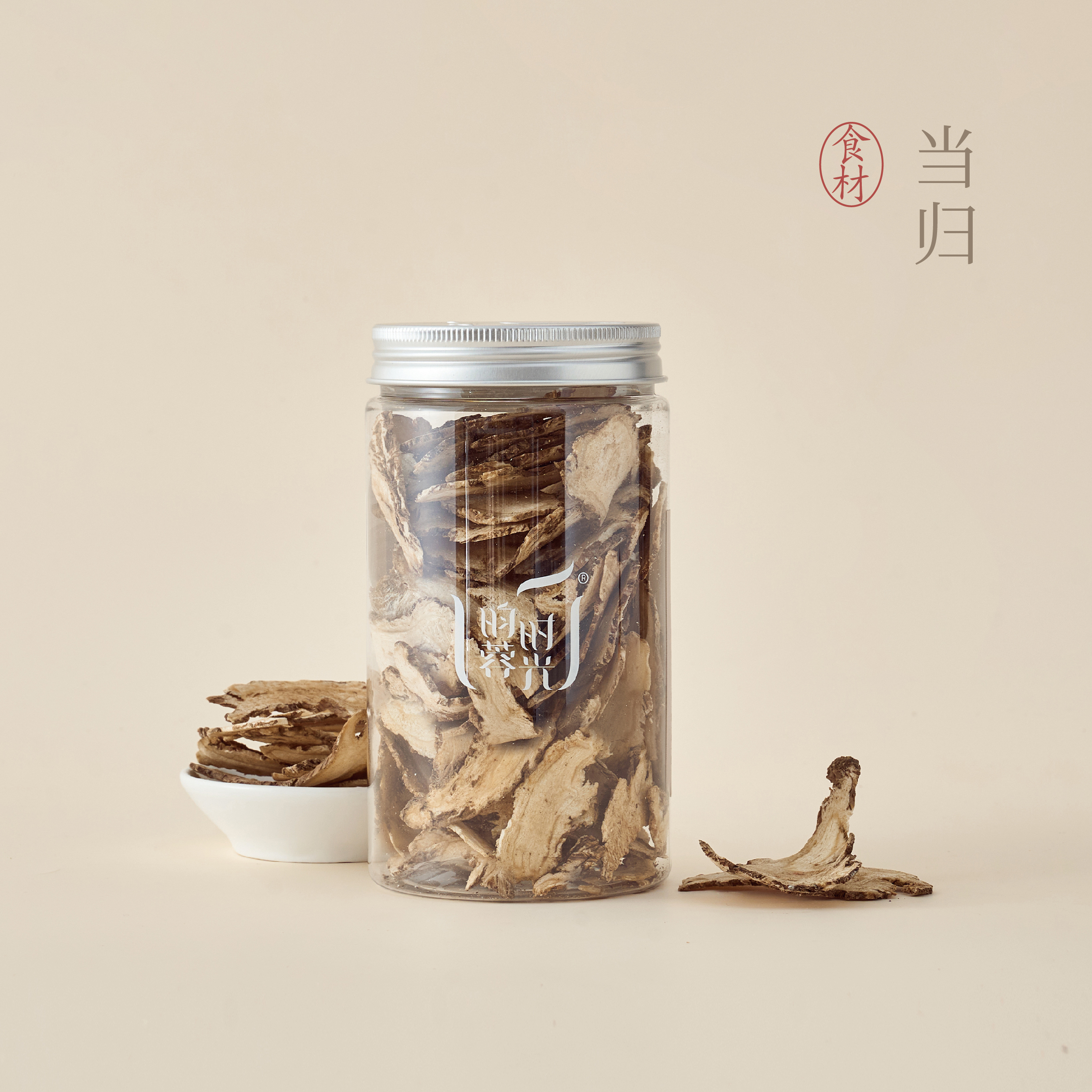 昀蓉时光·甘肃当归片·不蒸不压整枝切片（100g/罐）