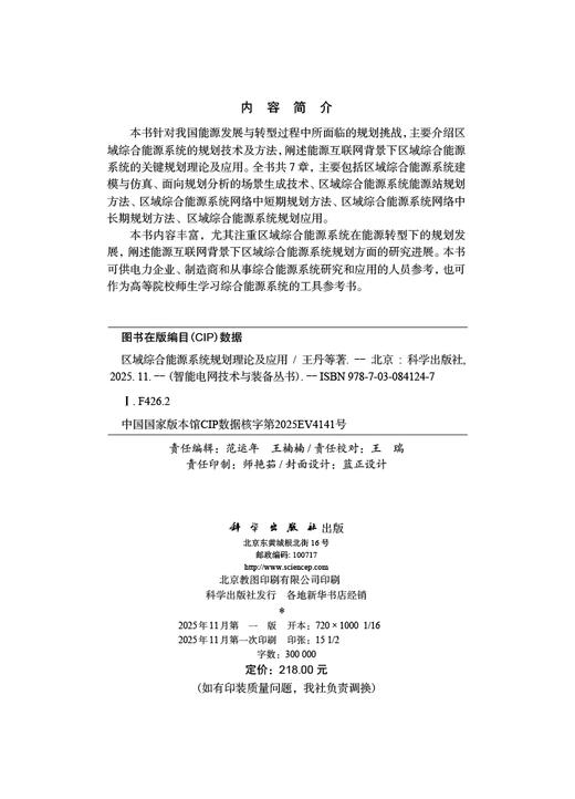 区域综合能源系统规划理论及应用 商品图2