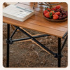 驿客露营蛋卷折叠桌（木色方桌）EKH-9022 商品缩略图1