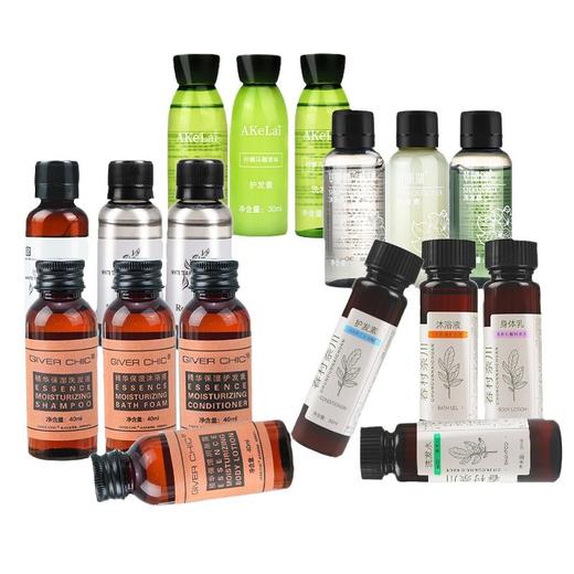高档酒店宾馆民宿一次性小瓶装洗发水沐浴露护发素洗沐套装消耗品 商品图4