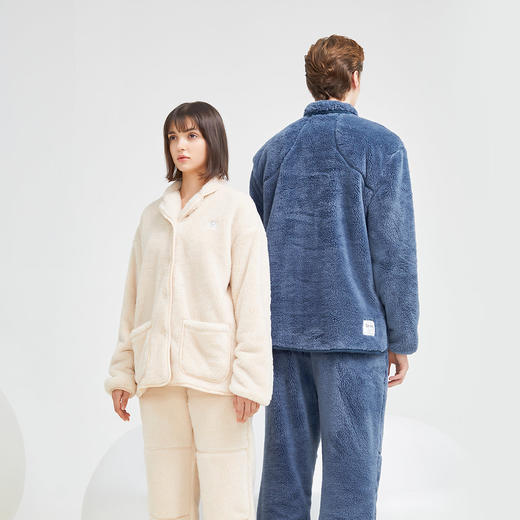 家居服【加厚毛绒 气凝胶锁温】素湃气凝胶保暖家居服520/522 仿生毛孔 透湿性强 大口袋储物 商品图1