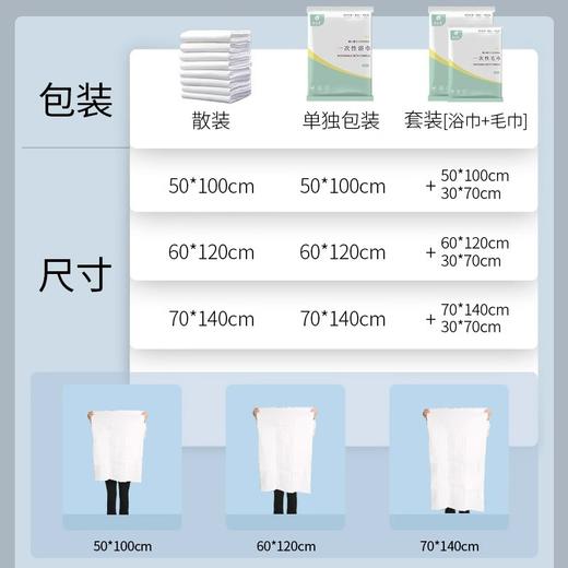 一次性浴巾旅行单独包装加大加厚酒店旅行便携旅游游泳馆专用外出 商品图1