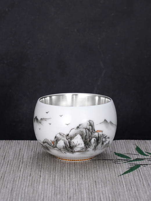 子佩集S999银【山居岁月】茶具【JLT017】纯银茶杯摆件2412 商品图0
