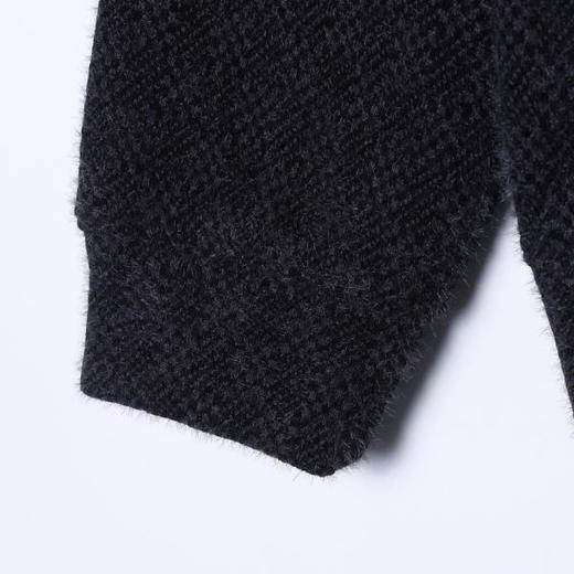 SDSA男士秋冬新款痞帅男装潮牌简约提花绒毛拉链开衫卫衣外套百搭 商品图3